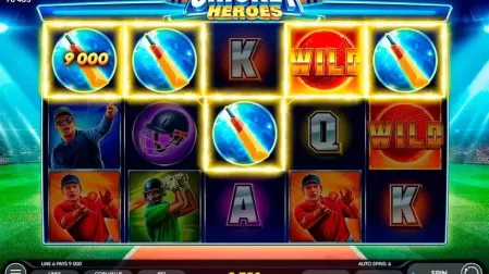 Cricket Heroes slot screenshot 8