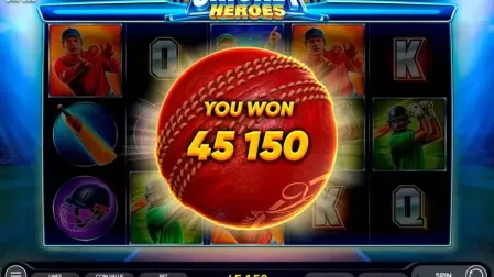 Cricket Heroes slot screenshot 5