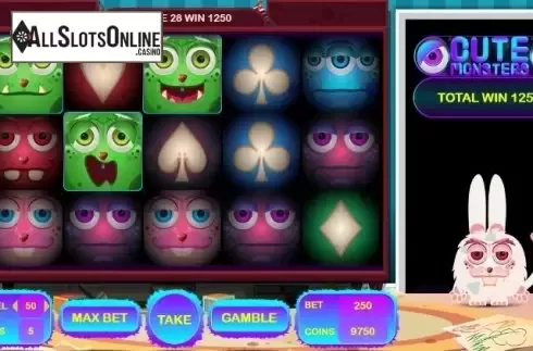 Win screen 1. Cute Monsters from BetConstruct