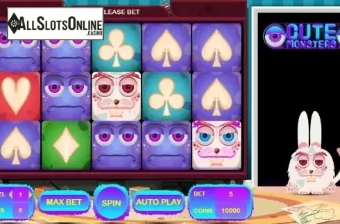 Reel screen. Cute Monsters from BetConstruct