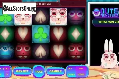 Win screen 2. Cute Monsters from BetConstruct