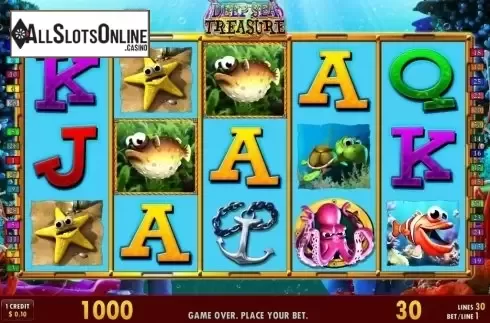 Game Workflow screen. Deep Sea Treasure from Merkur