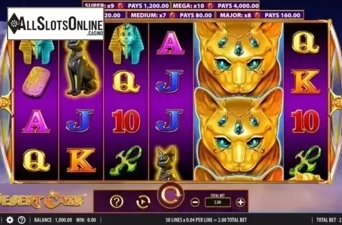 Reel Screen. Desert Cats from WMS