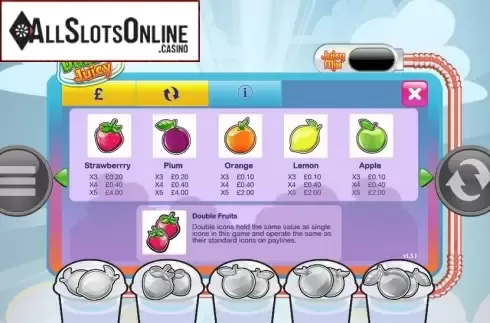 Screen4. Double Juicy from Playtech