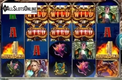 Reel Screen. Dragons of Avalon from High 5 Games