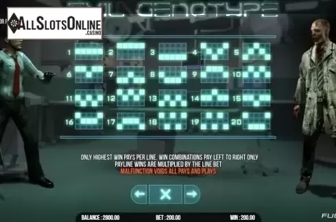 Lines. Evil Genotype from Fugaso