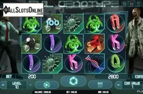Win Screen. Evil Genotype from Fugaso