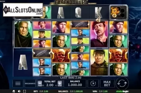 Reel Screen 3. Expendables Megaways from StakeLogic
