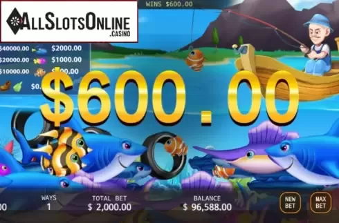 Win Screen. Fishing Expedition from KA Gaming