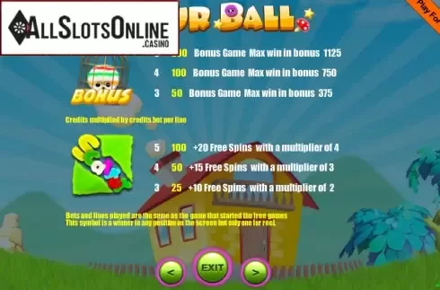 Screen6. Fur Balls from Pariplay