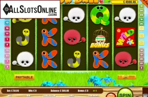 Screen2. Fur Balls from Pariplay