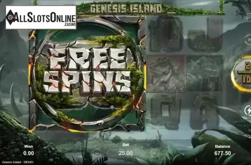Free Spins Win Screen