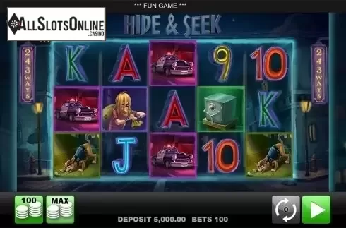 Reels screen. Hide and Seek from Merkur