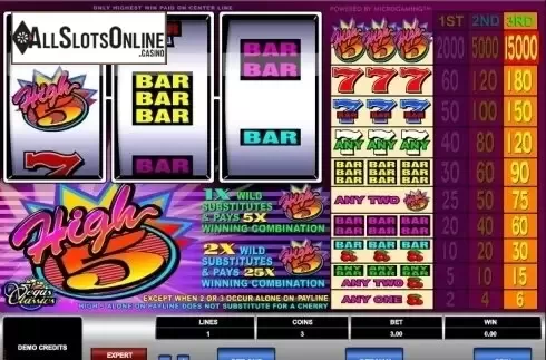 Reel Screen. High Five from Microgaming