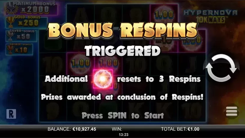 Hypernova 10K Ways slot screenshot 4