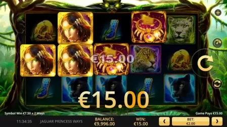 Jaguar Princess slot screenshot 4