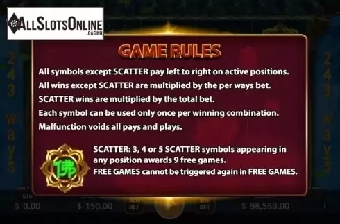 Game Rules. Journey to the West (KA Gaming) from KA Gaming