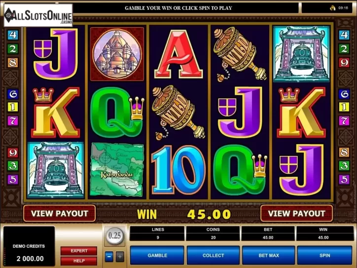 Screen5. Kathmandu from Microgaming