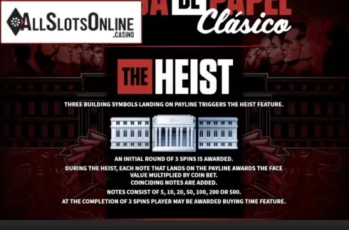 Features. La Casa De Papel Classic from Skywind Group