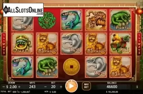 Reel Screen. Legend of Dragons from KA Gaming