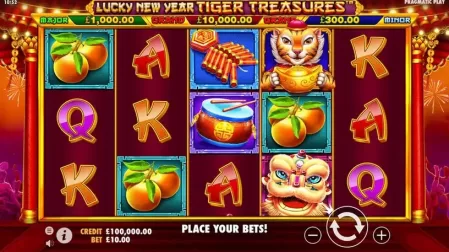 Lucky New Year – Tiger Treasures slot screenshot 1