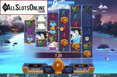 Win Screen. Lunar Legends from GamePlay