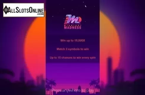 Start Screen. Midnight Madness from Spearhead Studios