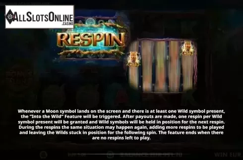 Respins with Sticky Wild screen