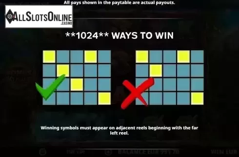 Ways to win screen