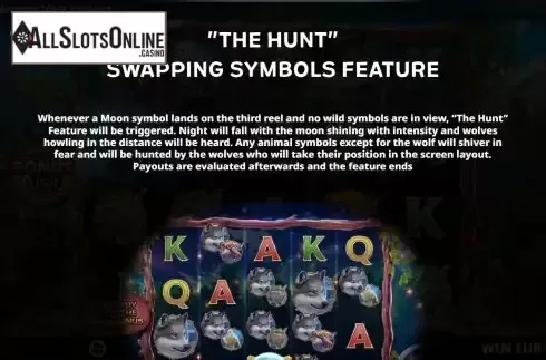 Swapping symbols feature screen