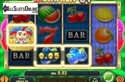 Screen 5. MultiFruit 81 from Play'n Go