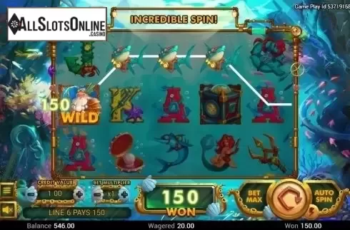 Win Screen. Neptunes Gold (Swintt) from Swintt
