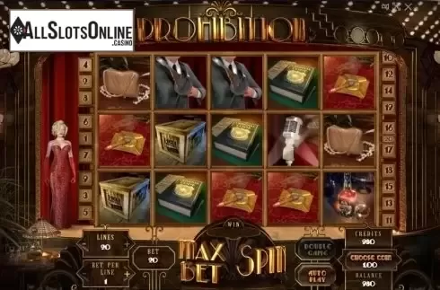 Reel screen. Prohibition from Evoplay Entertainment