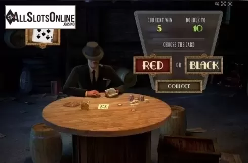 Risk (Double up) game screen. Prohibition from Evoplay Entertainment