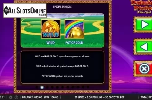 Features 1. Rainbow Riches Pots of Gold from Barcrest