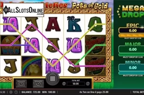 Win Screen 3. Rainbow Riches Pots of Gold from Barcrest