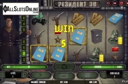 Win Screen. Resident 3D from Fugaso