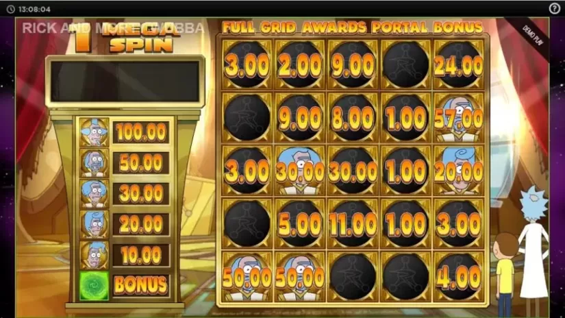 Rick and Morty Wubba Lubba Dub Dub slot screenshot 
