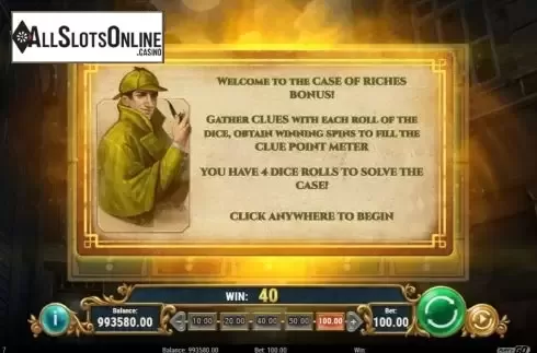 Bonus Game 1. Riddle Reels from Play'n Go