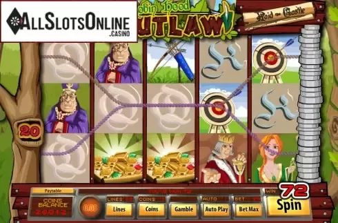 Win Screen. RobinHood Outlaw from Saucify