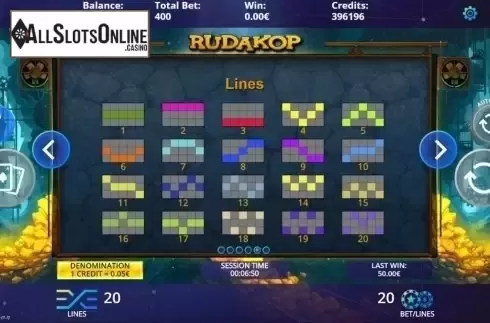 Paylines. Rudakop from DLV