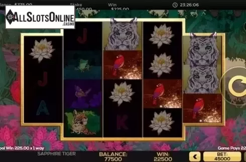 Win Screen 1. Sapphire Tiger from High 5 Games
