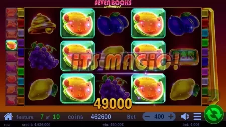 Seven Books Unlimited slot screenshot 5