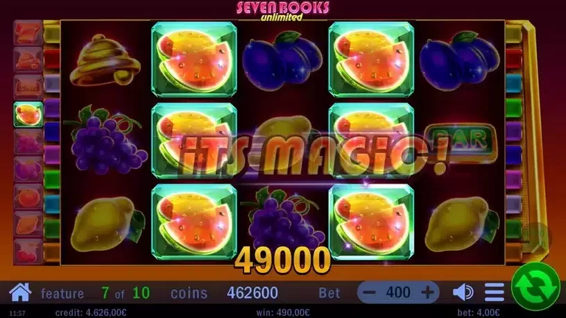 Seven Books Unlimited slot screenshot 5