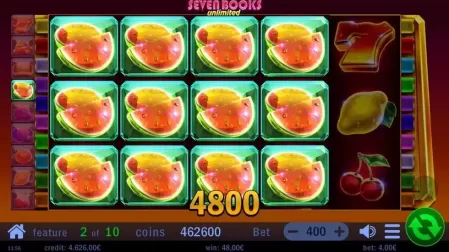 Seven Books Unlimited slot screenshot 4