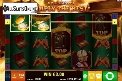 Win screen. Simply the Best from Gamomat