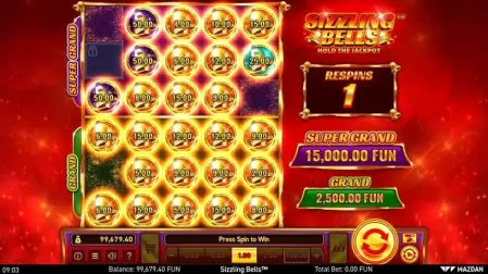 Sizzling Bells™ slot screenshot 5