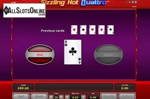 Double Up. Sizzling Hot Quattro from Greentube
