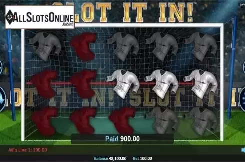 Win screen. Slot It In! from Realistic