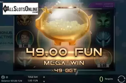 Mega Win screen